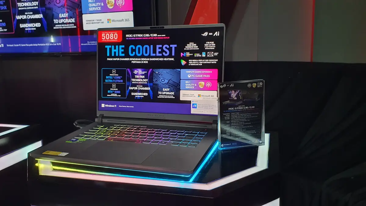 ROG Nebula HDR Hadir di Laptop ASUS ROG 2026, Bawa Visual Lebih Tajam untuk Gaming dan Kreasi Konten