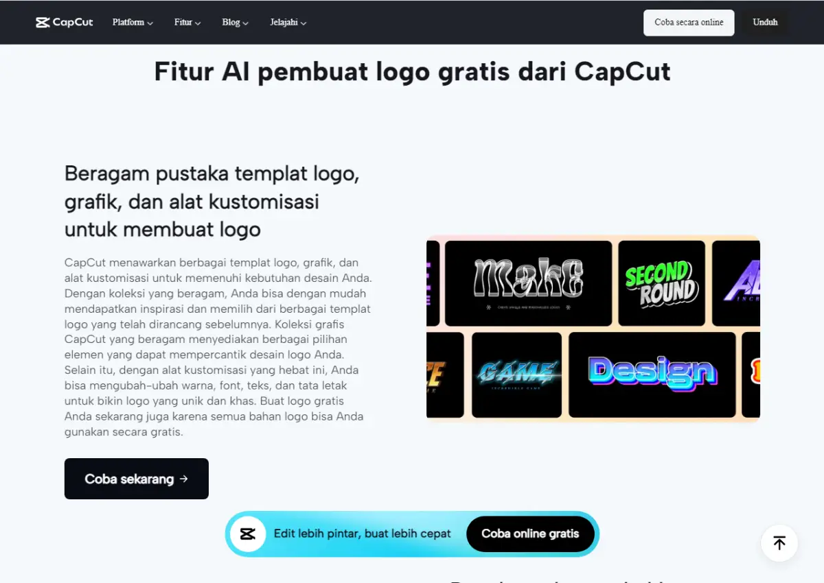 Buat Logo Sendiri Mudah dan Cepat Pakai CapCut