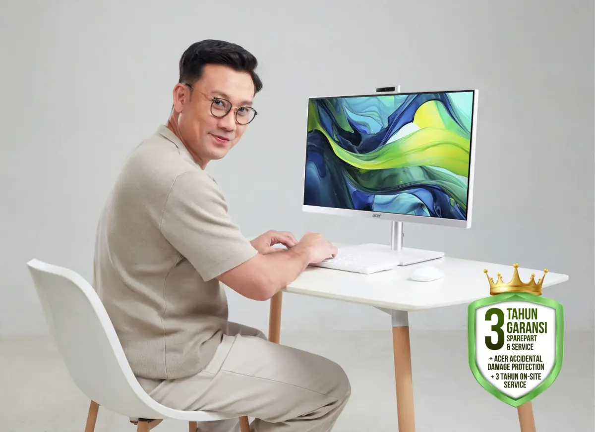 Acer Aspire C24A: PC All-in-One Terbaik untuk Kerja Hybrid dan Produktivitas Maksimal!