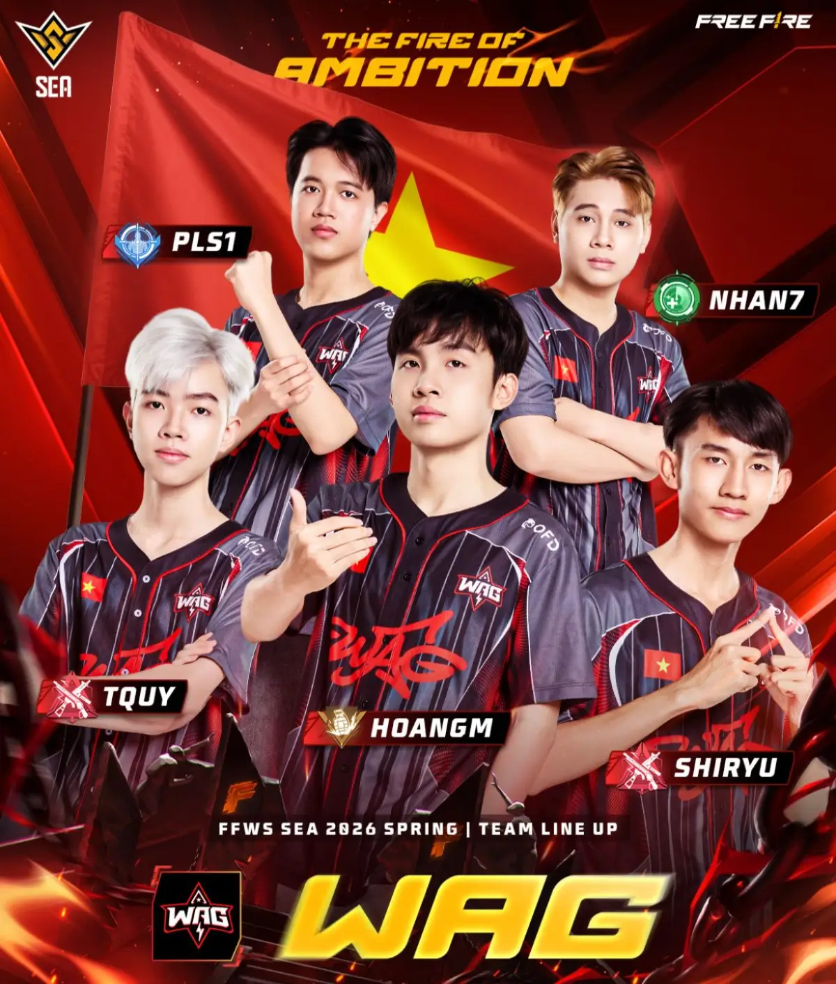 Mengenal 5 Tim Free Fire Vietnam PerwakilanTuan Rumah FFWS SEA 2026 Spring!