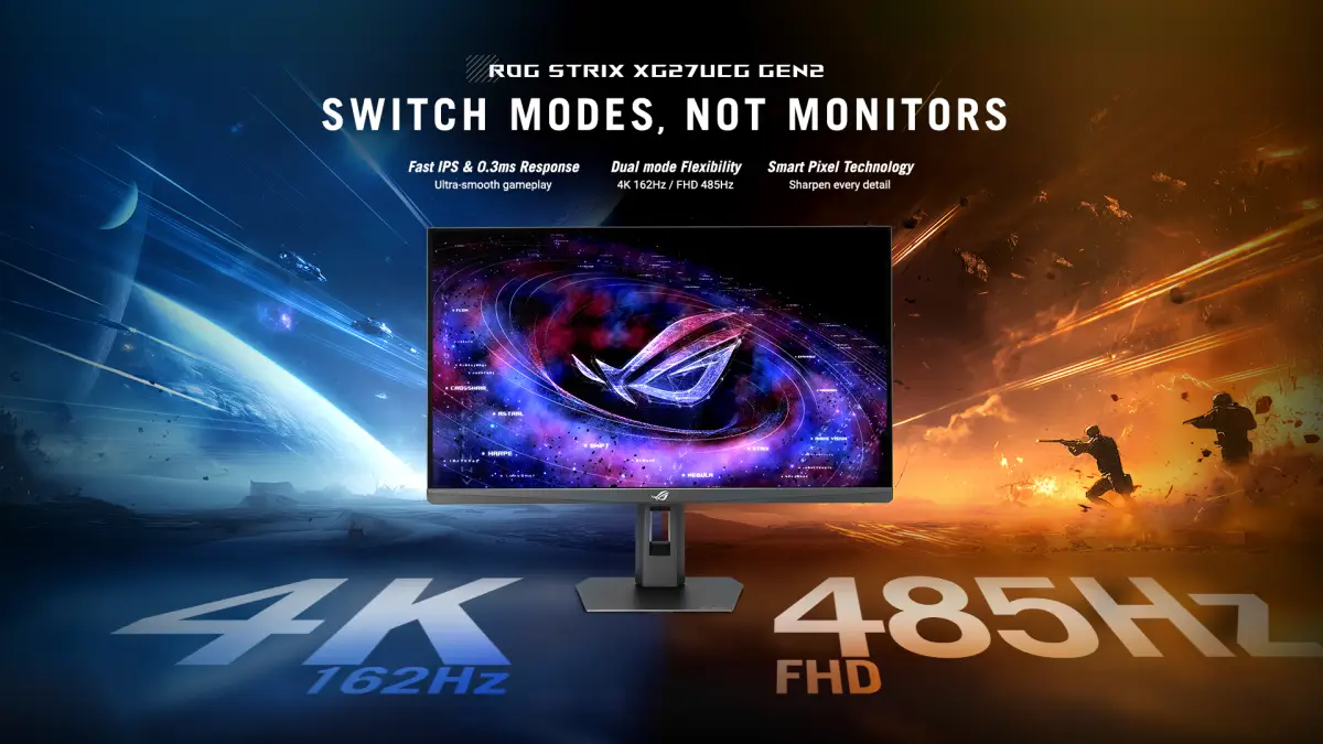 Gaming Rata Kanan, ASUS Luncurkan Lini Monitor ROG Strix dan TUF Gaming Gen 2 dengan Fitur Dual Mode