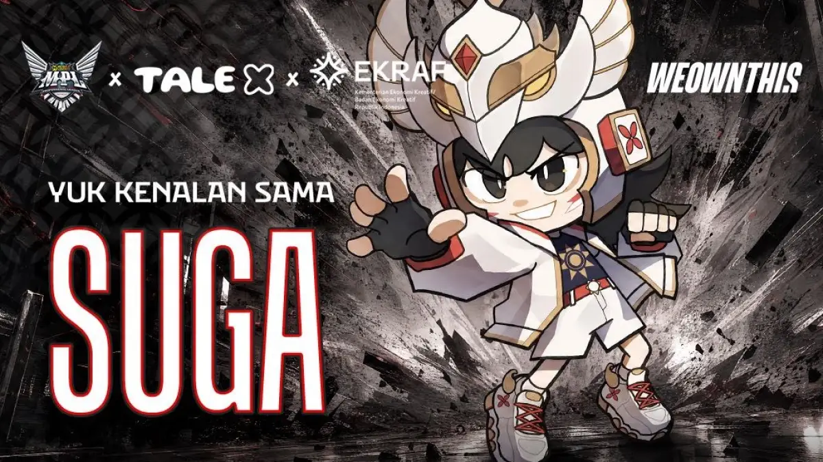 Kolaborasi MPL ID, Tale X, dan Kemenekraf Lahirkan Maskot Suga(FOTO: MOONTON)