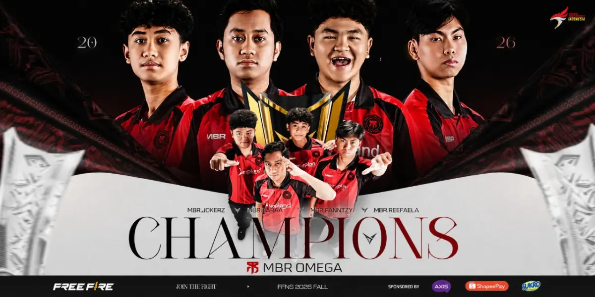 MBR Omega Juara FFNS 2026 Fall, Akhiri Penantian Gelar Perdana di Pesta 9 Free Fire