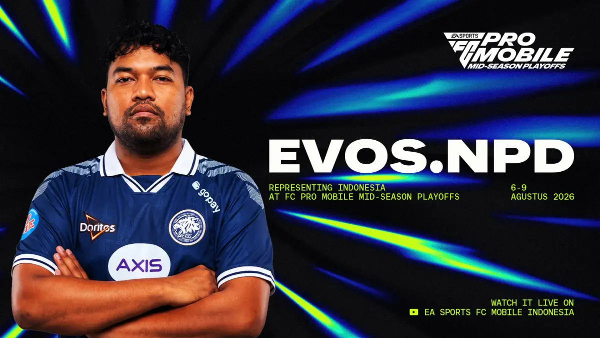 EVOS.NPD berhasil mengamankan tiket ke EA SPORTS FC™ Pro Mobile Mid-Season Playoffs 2026 (FOTO: Dok.fc mobile)