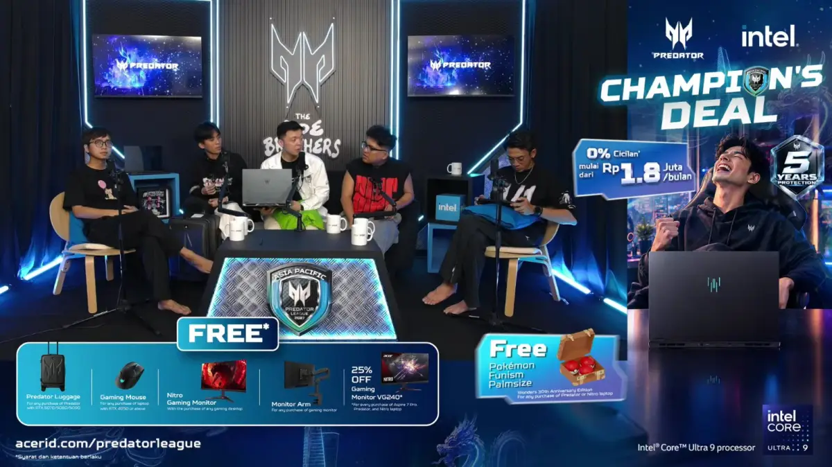Acer Predator #5TahunSiapTempur Hadirkan Perlindungan 5 Tahun, Promo, Hingga Kegiatan Gaming dan Kreator