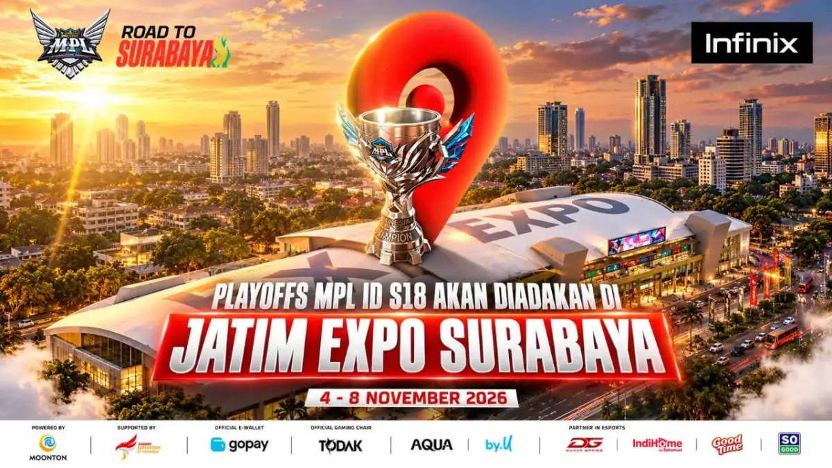 Siap Mabar di Jatim EXPO, Panduan dan Bocoran Arena Playoff MPL ID Season 18 Surabaya(FOTO: MPL ID)